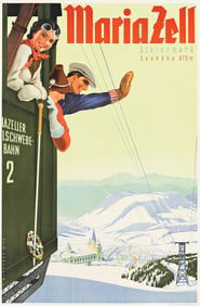 L. MITSCHEK (DATES UNKNOWN). MARIAZELL. 37¾x25 inches, 95¾x63½ cm. Christoph