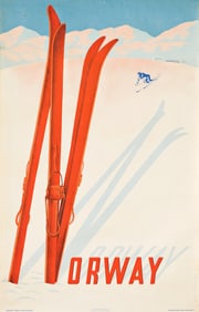 CLAUDE LEMEUNIER (1928-2010). NORWAY. 1957. 38¾x24½ inches, 98½x62¼ cm.