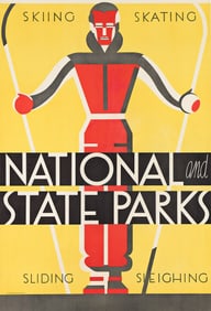 DOROTHY WAUGH (1896-1996). NATIONAL AND STATE PARKS. Circa 1934. 40x27¼ inches, 101½