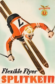 SASCHA MAURER (1897-1961). FLEXIBLE FLYER / SPLITKEIN. Circa 1935. 37x24 inches, 94x61 cm.