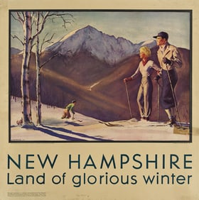 DWIGHT CLARK SHEPLER (1905-1974). NEW HAMPSHIRE / LAND OF GLORIOUS WINTER. 1936. 24½x24¾