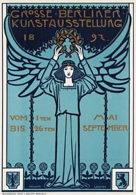 MELCHIOR LECHTER (1865-1937). GROSSE BERLINER KUNSTAUSSTELLUNG. 1897. 25½x18 inches, 65x45¾