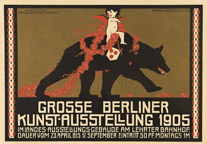 MARTIN LEHMANN (1884-?) & WALTER LEHMANN (1884-1921). GROSSE BERLINER KUNST - AUSSTELLUNG. 1905.