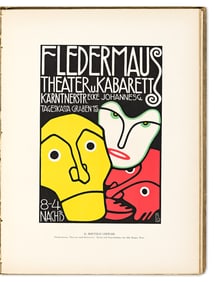 OTTOKAR MASCHA (1852-1929). ÖSTERREICHISCHE PLAKATKUNST. Bound volume. Circa 1914. 15½x12