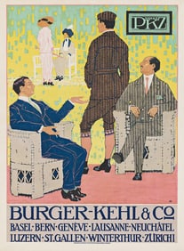 BURKHARD MANGOLD (1873-1950). PKZ / BURGER - KEHL & CO. 1913. 55x40¾ inches, 139¾x103½