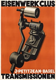 NIKLAUS STOECKLIN (1896-1982). EISENWERK CLUS / TRANSMISSIONEN. 1925. 50½x35½ inches,