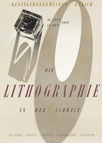 WERNER BISCHOF (1916-1954). DIE LITHOGRAPHIE IN DER SCHWEIZ. 1944. 50½x36 inches, 128¼