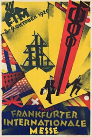 ALBERT FÜSS (1889-1969). FRANKFURTER INTERNATIONALE MESSE. 1920. 29¾x20 inches, 75½