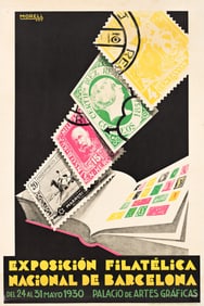 JOSEP MORELL MARCIAS (1899-1949). EXPOSICIÓN FILATÉLICA NACIONAL DE BARCELONA. 1930.