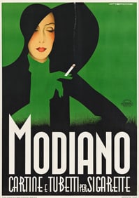 FRANZ LENHART (1898-1992). MODIANO. 1935. 54¾x38¾ inches, 139x98½ cm. Grafiche