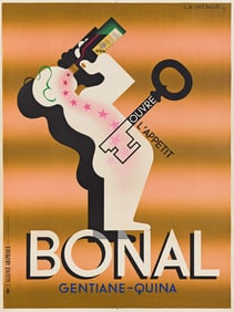 ADOLPHE MOURON CASSANDRE (1901-1968). BONAL. 1933. 63¼x47 inches, 160½x119½ cm.