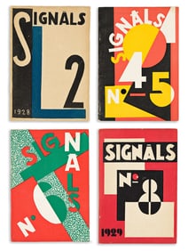 VARIOUS ARTISTS. SIGNALS. Complete set of 17 magazines. 1928-1930. Each approximately 8¼x5½