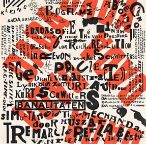 KURT SCHWITTERS (1887-1948) & THEO VAN DOESBURG (1883-1931). KLEINE DADA SOIRÉE. Print and