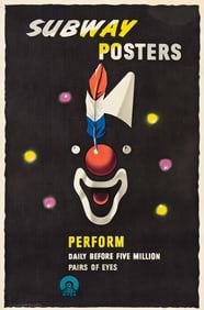EDWARD MCKNIGHT KAUFFER (1890-1954). SUBWAY POSTERS PERFORM. 1947. 45¼x29¾ inches,