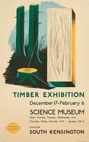 BEATH (JOHN M. FLEMING, 1913-1991). TIMBER EXHIBITION / SCIENCE MUSEUM. 1937. 40x25 inches, 101½