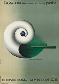 ERIK NITSCHE (1908-1998). GENERAL DYNAMICS / HYDRODYNAMICS. 1955. 50½x35½ inches, 128¼