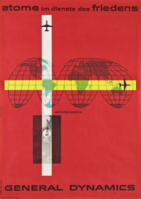 ERIK NITSCHE (1908-1998). GENERAL DYNAMICS / AERODYNAMICS. 1955. 50½x35¾ inches, 128¼