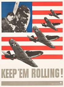 LEO LIONNI (1910-1999). KEEP 'EM ROLLING! Group of 4 posters. 1941. 40x30 inches, 101½x76¼