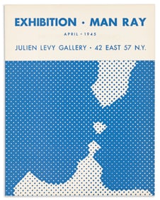 MARCEL DUCHAMP (1887-1968). EXHIBITION • MAN RAY / JULIEN LEVY GALLERY. Folded exhibition
