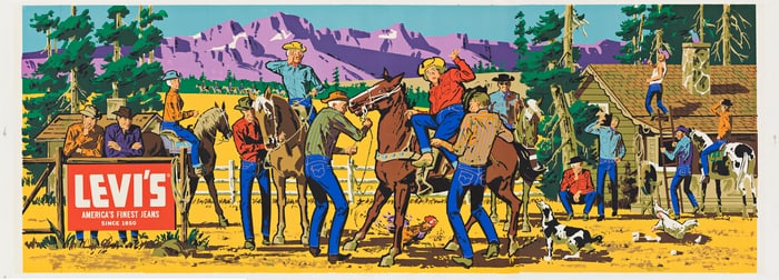 B. AMUNDSEN (DATES UNKNOWN). LEVI'S / AMERICA'S FINEST JEANS SINCE 1850 / [BRONCO BUSTER]. Circa
