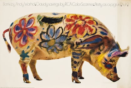 ANDY WARHOL (1930-1987) & PHOTO BY IRWIN HOROWITZ. BANK / RCA COLOR SCANNER / PRETTY AS A PIGTURE,