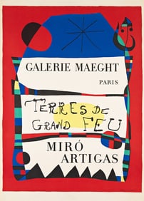 VARIOUS ARTISTS. [MODERN ART EXHIBITIONS]. Group of 7 posters. 1956-1975. Sizes vary.