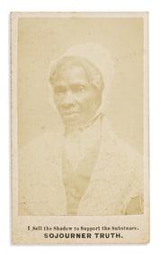 (ABOLITION.) [Corydon C. Randall, photographer?] One of the last carte-de-visite portraits taken of