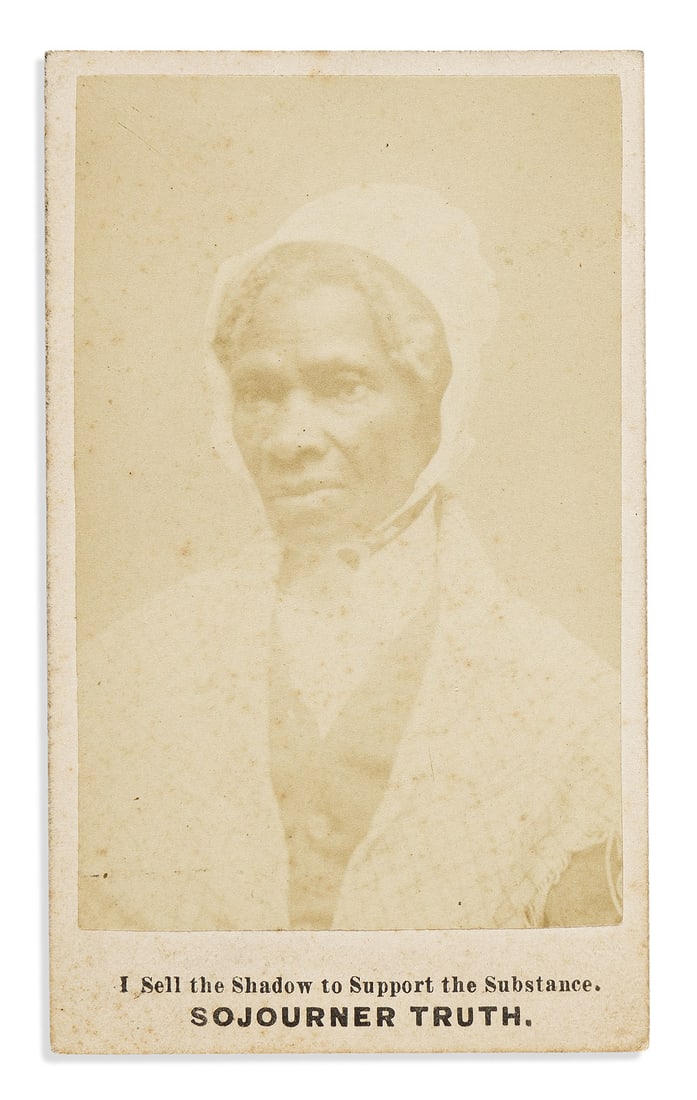 (ABOLITION.) [Corydon C. Randall, photographer?] One of the last carte-de-visite portraits taken of