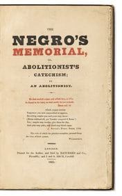 (ABOLITION.) [Thomas Fisher.] The Negro's Memorial or Abolitionist's Catechism, by an Abolitionist.