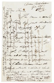(ABOLITION.) Richard Allen of Dublin. Letter announcing "The cause is won!!" after the final passage