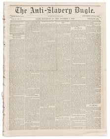 (ABOLITION.) Run of the Anti-Slavery Bugle.