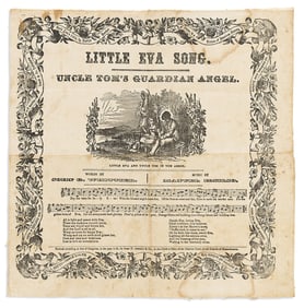 (ABOLITION.) John G. Whittier and Manuel Emelio. Little Eva Song: Uncle Tom's Guardian Angel.
