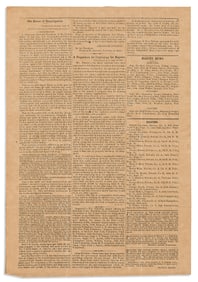 (ABOLITION.) Early Southern printing of the preliminary Emancipation Proclamation,