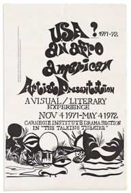 (ART.) USA? An Afro American Artist Presentation: A Visual / Literary Experience.