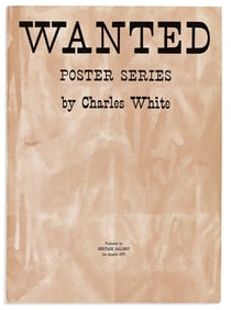(ART.) Charles White. Wanted Poster Series.