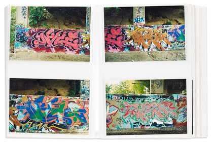 (ART.) Graffiti photographs and sketchbook documenting the Philadelphia scene in the late 1990s.