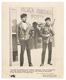 (BLACK PANTHERS.) "The Racist Dog Policemen Must Withdraw Immediately From Our Communities."