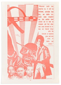 (BLACK PANTHERS.) Emory Douglas, artist. We Are the Revolutionaries.