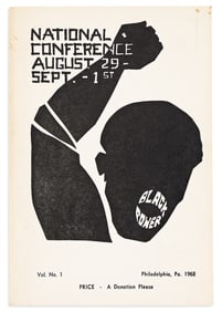 (BLACK POWER.) Program for the third annual National Black Power Conference.