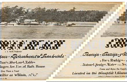 (BUSINESS--LAND.) Poster for the Chowan Beach riverside resort in North Carolina.