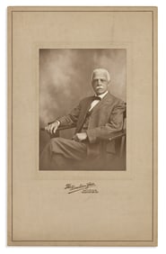 (CIVIL RIGHTS.) Formal portrait of journalist and activist Archibald Grimké.