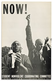 (CIVIL RIGHTS.) Danny Lyon; photographer. Variant version of the famous "Now!" poster.