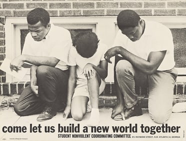 (CIVIL RIGHTS.) Danny Lyon, photographer. Come Let Us Build a New World Together.