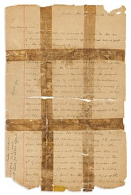 FREDERICK DOUGLASS. Letter sharing the history of Prudence Crandall and America's first private