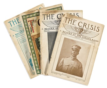 W.E.B. DU BOIS, editor. Very early issues of "The Crisis: A Record of the Darker Races."