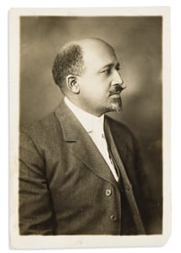 (W.E.B. DU BOIS.) Early press photo of W.E.B. Du Bois.