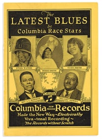 (ENTERTAINMENT--MUSIC.) Pair of early "race record" catalogues, with an early compilation of blues