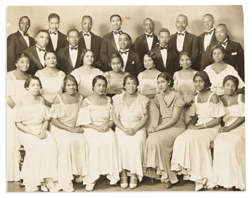 (ENTERTAINMENT--MUSIC.) Photograph and 3 programs from Mary Cardwell Dawson, a pioneering opera