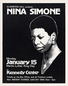 (ENTERTAINMENT--MUSIC.) M. Morton Hall Presents Nina Simone . . . Martin Luther King Day, Kennedy