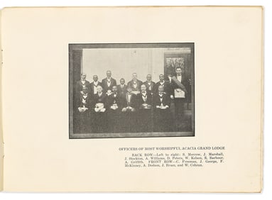 (FRATERNAL.) View book of Washington's Prince Hall Masonic Temple, titled "The New Masonic Temple."